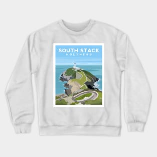 South Stack Lighthouse, Holyhead, Anglesey Crewneck Sweatshirt